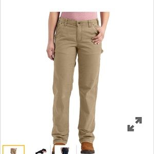 Carhartt Khaki 20W Regular original fit RUGGED FLEX® LOOSE FIT CANVAS WORK PANT